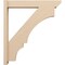 Ekena Millwork 6-in W x 34-in D x 38-in H Balboa Slat Rough Cedar Woodgrain TimberThane Outlooker, Primed Tan OUTUR060X34X38BOA24RCPR - alternate 4